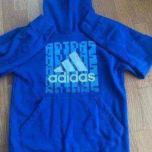 Boys Adidas Blue Hoodie